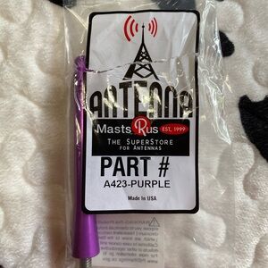 Jeep Wrangler 4” Purple Aluminum Antenna. Fits 1987-2006 Jeep Wrangler.